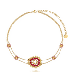 Bali Burgundy Choker Necklace