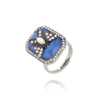 Sienna Blue Adjustable Ring