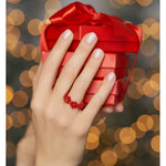 Red Flower Elastic Ring