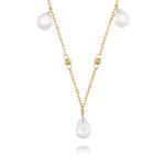 Stainless Steel Long European Crystal Necklace