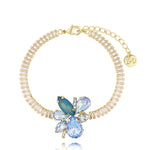 Do It For Me Blue Crystal Bracelet