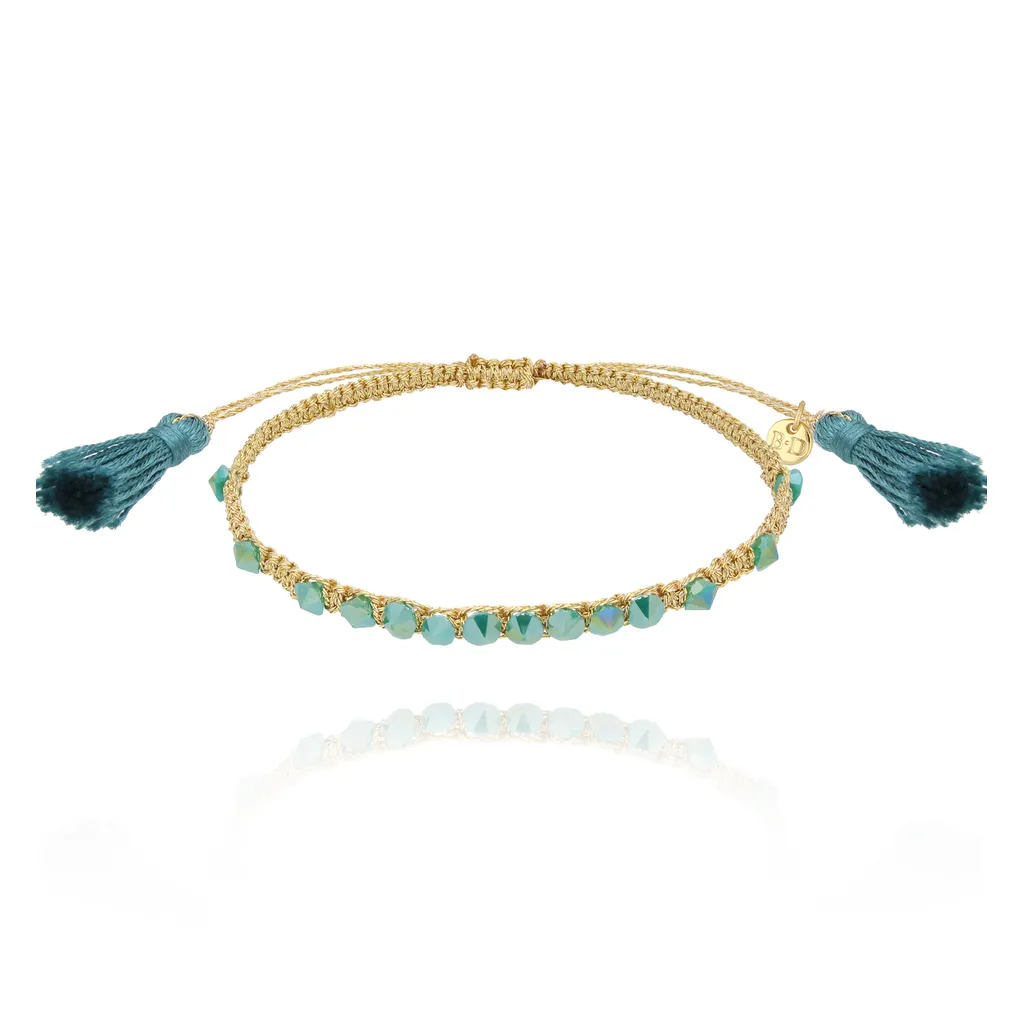 Tasha Emerald Green Adjustable Bracelet