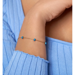 Chillin Blue Enamel Bracelet