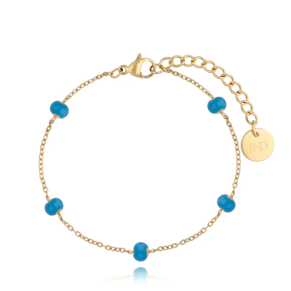 Chillin Blue Enamel Bracelet