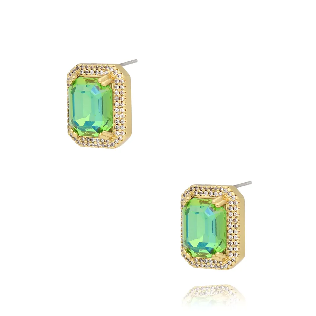 Green Majestic Earrings