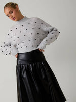 Faux Leather Midi Skirt