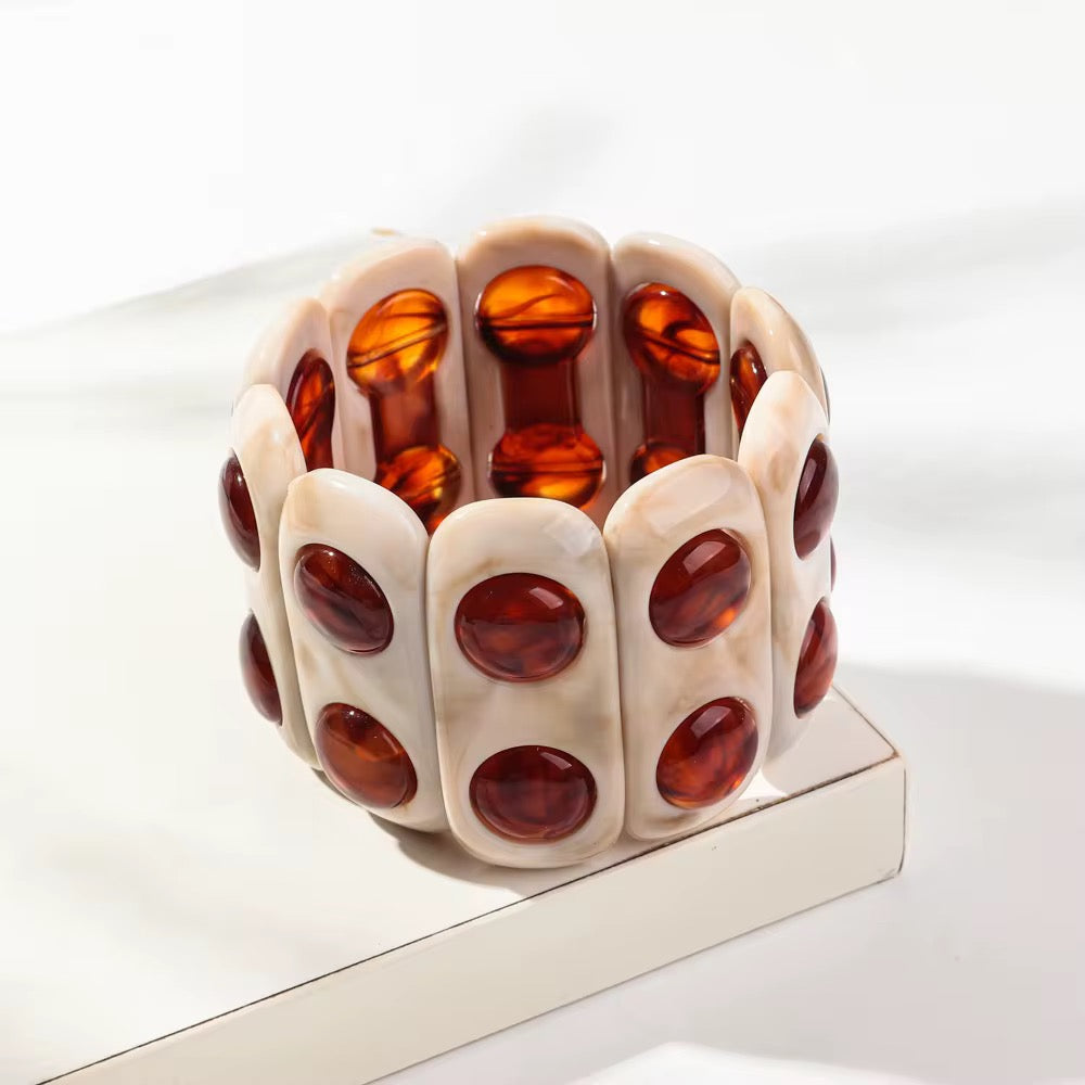 Beige Amber Bracelet