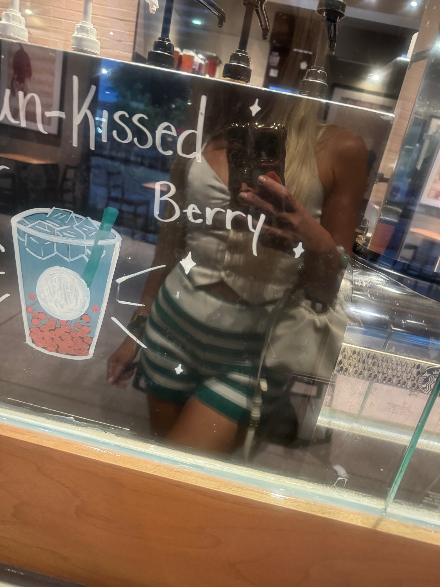 Fitted Striped Knit Shorts