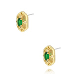 Emerald Crystal Earrings