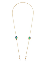 Midnight Green Beetle Glasses Chain