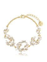 Clear Affection Gold Crystal Bracelet