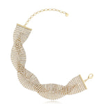 Double Twist Crystal Necklace