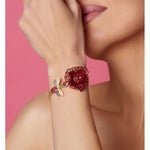 Red Dragonfly Flower Bracelet