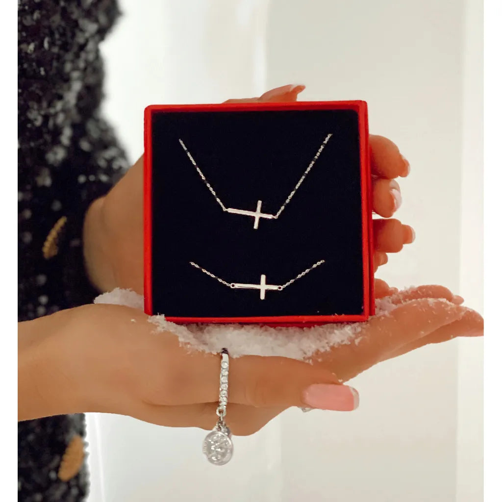 Silver Necklace with Cross