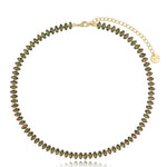 Honestly Green & Pink Crystal Necklace