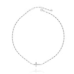 Silver Necklace with Cross