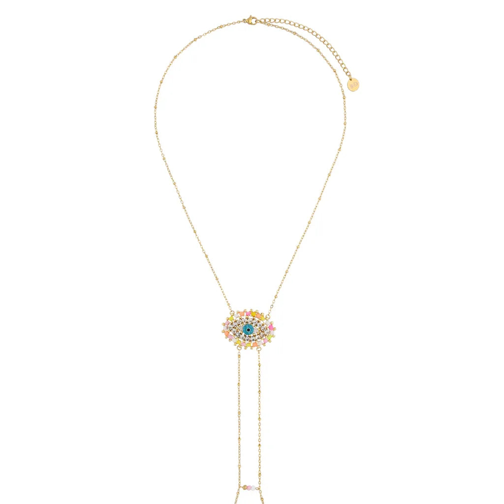 Sunset Gaze Colorful Eye Body Chain