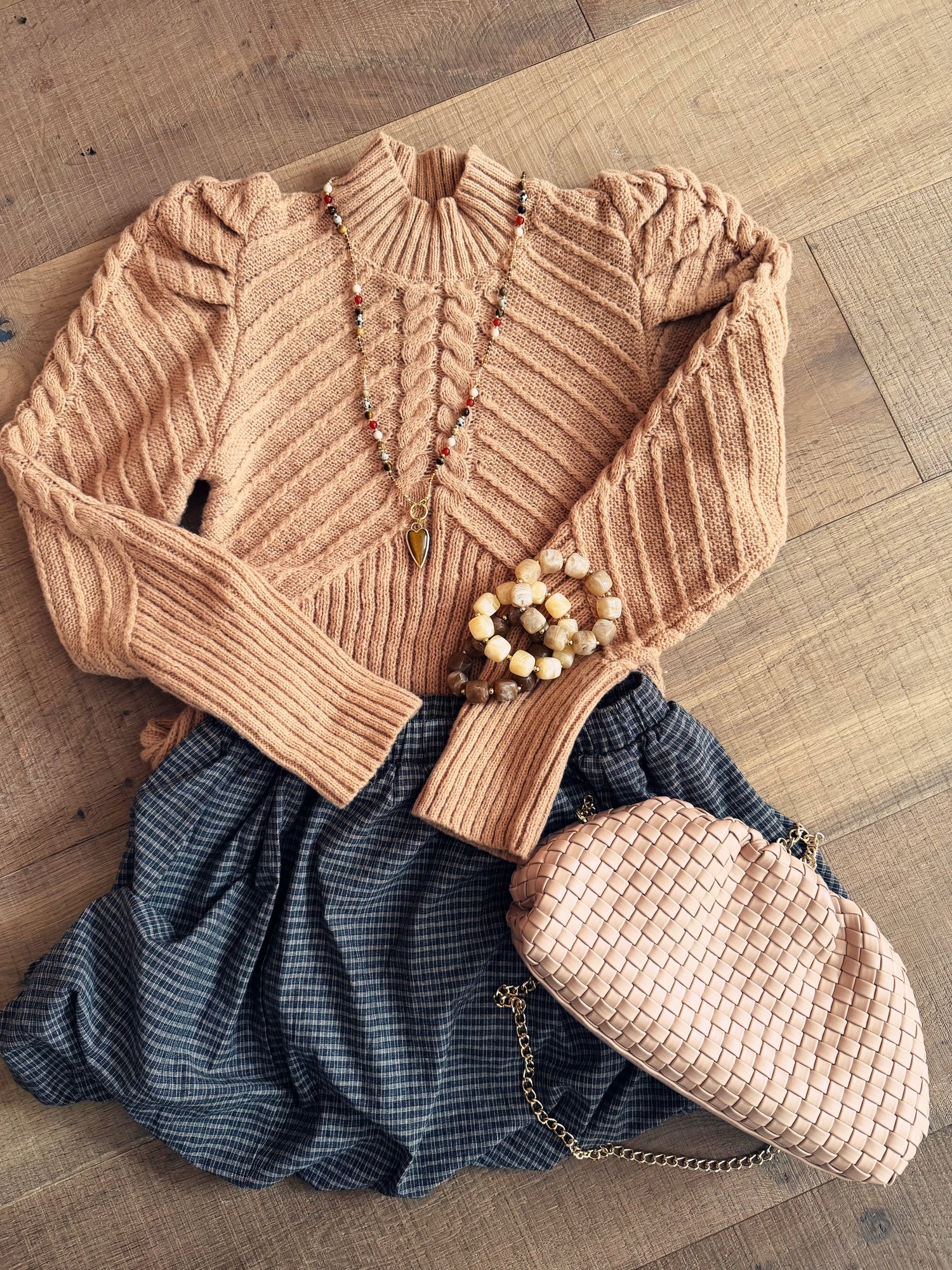 Checkered Mini Skirt