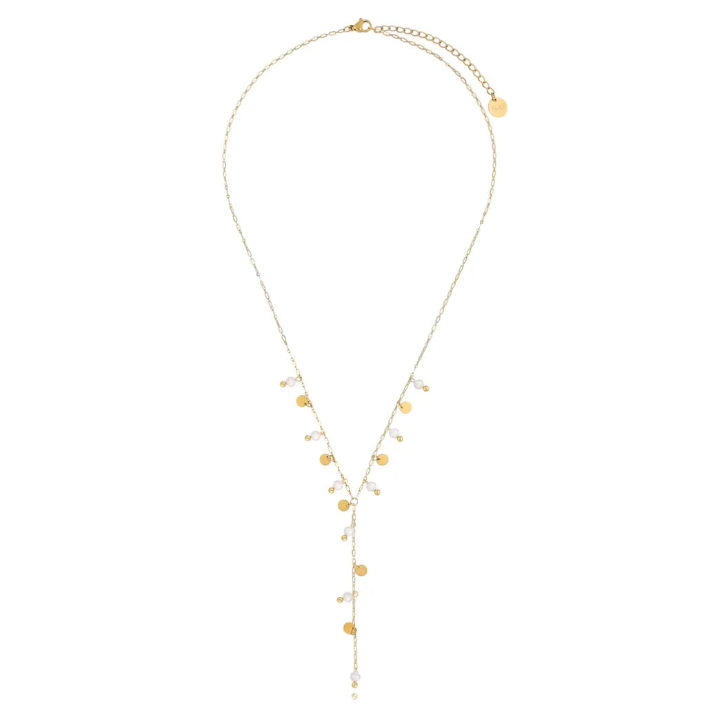 Stainless Steel Rhinestone Necklace