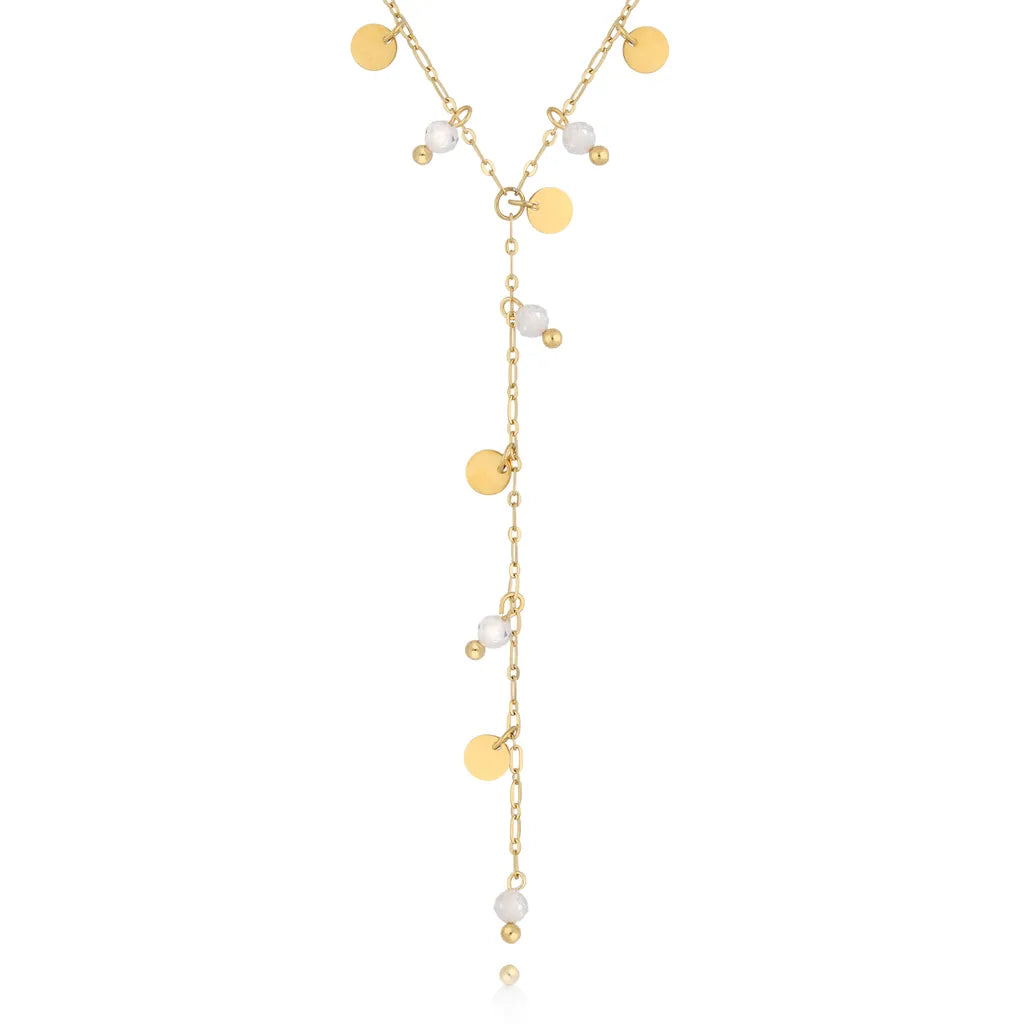 Stainless Steel Rhinestone Necklace