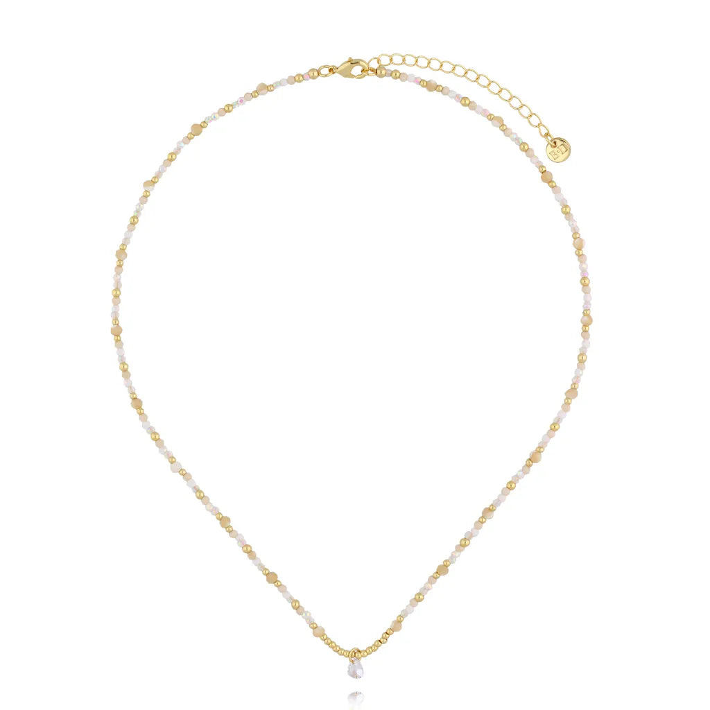 Stela Moonstone Heart Necklace