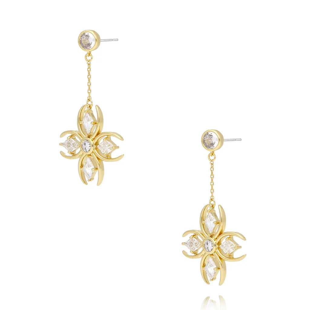 Crystal Clover Earrings