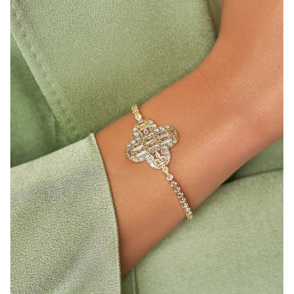 Cristal Clover Bracelet