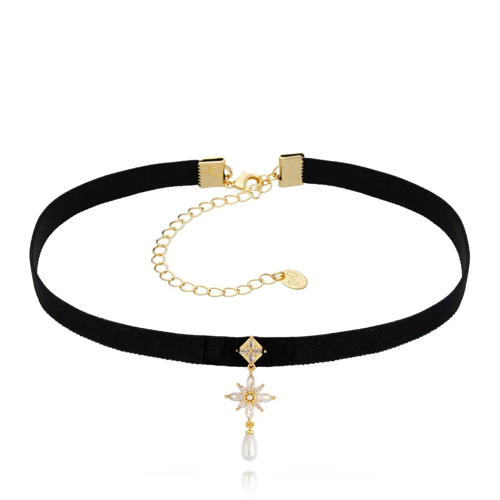 Crystal Star and Pearl Choker