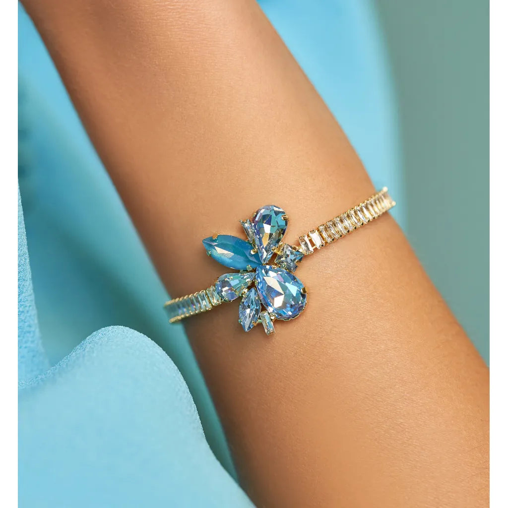 Do It For Me Blue Crystal Bracelet