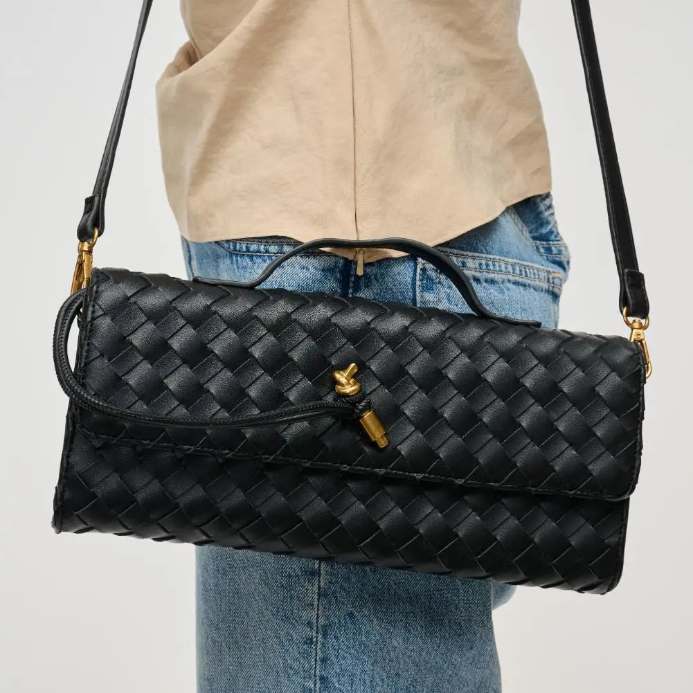 Black clutch crossbody