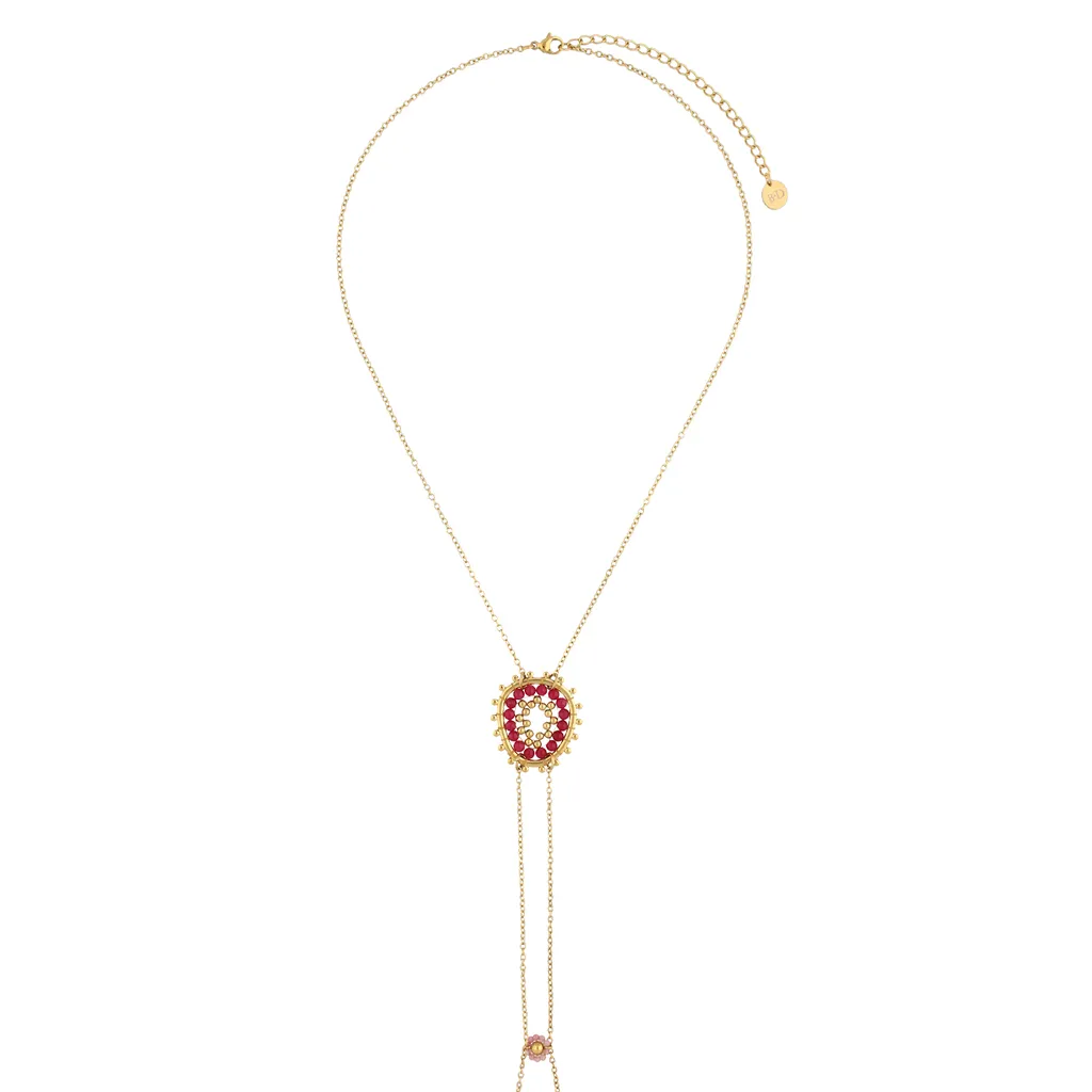 Bali Burgundy Body Chain Necklace