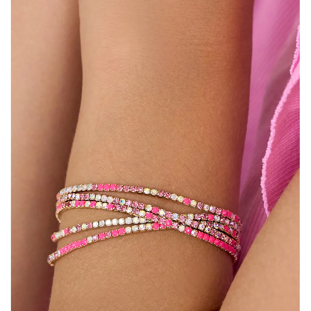 Luminous Crystal Pink Bracelets