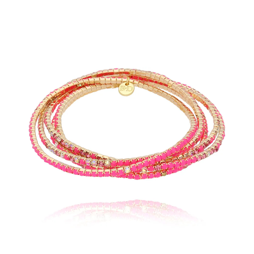 Luminous Crystal Pink Bracelets