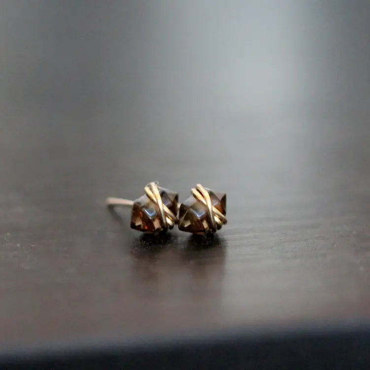 Smoky Quartz Sudd Earrings