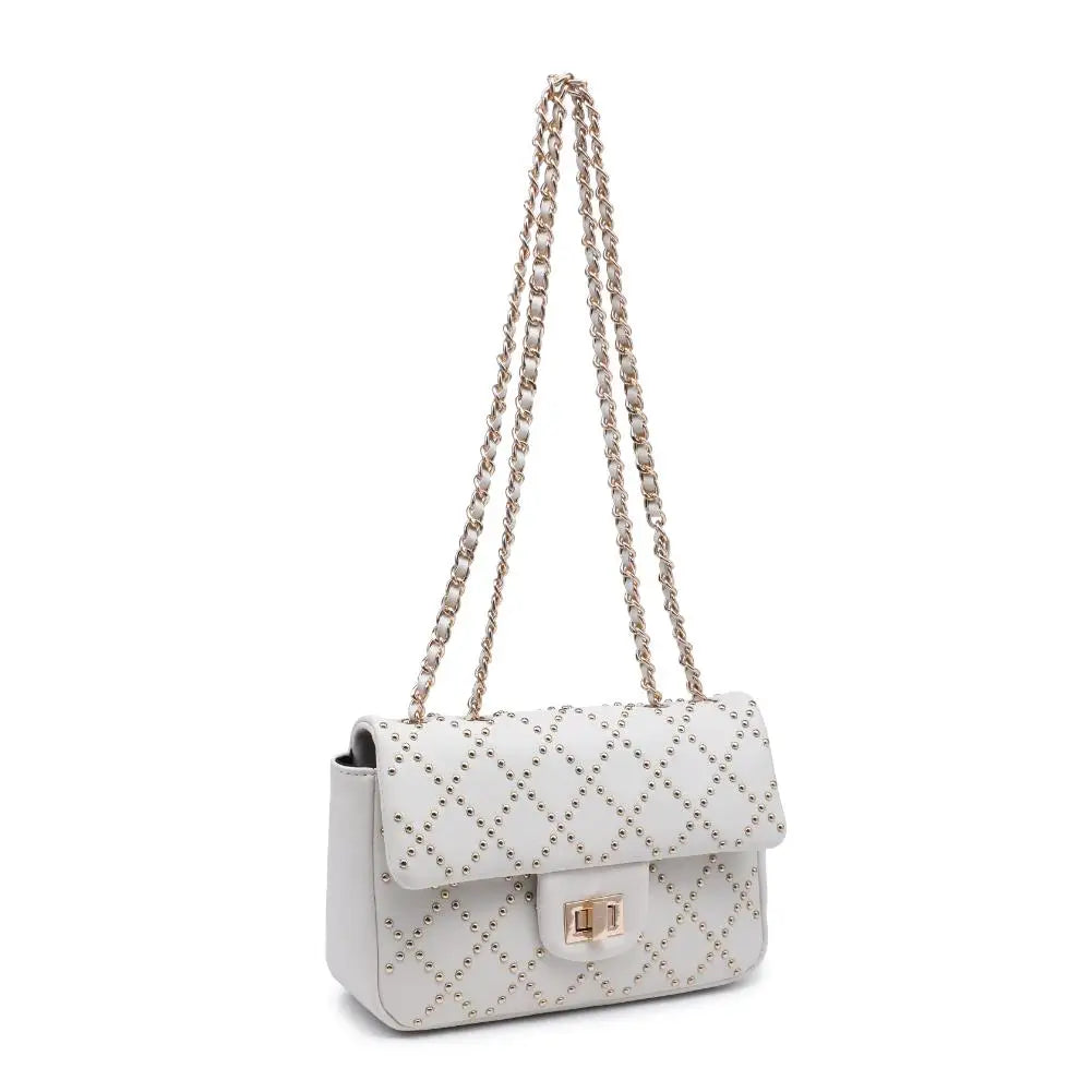 Ivory Avery Studded Crossbody