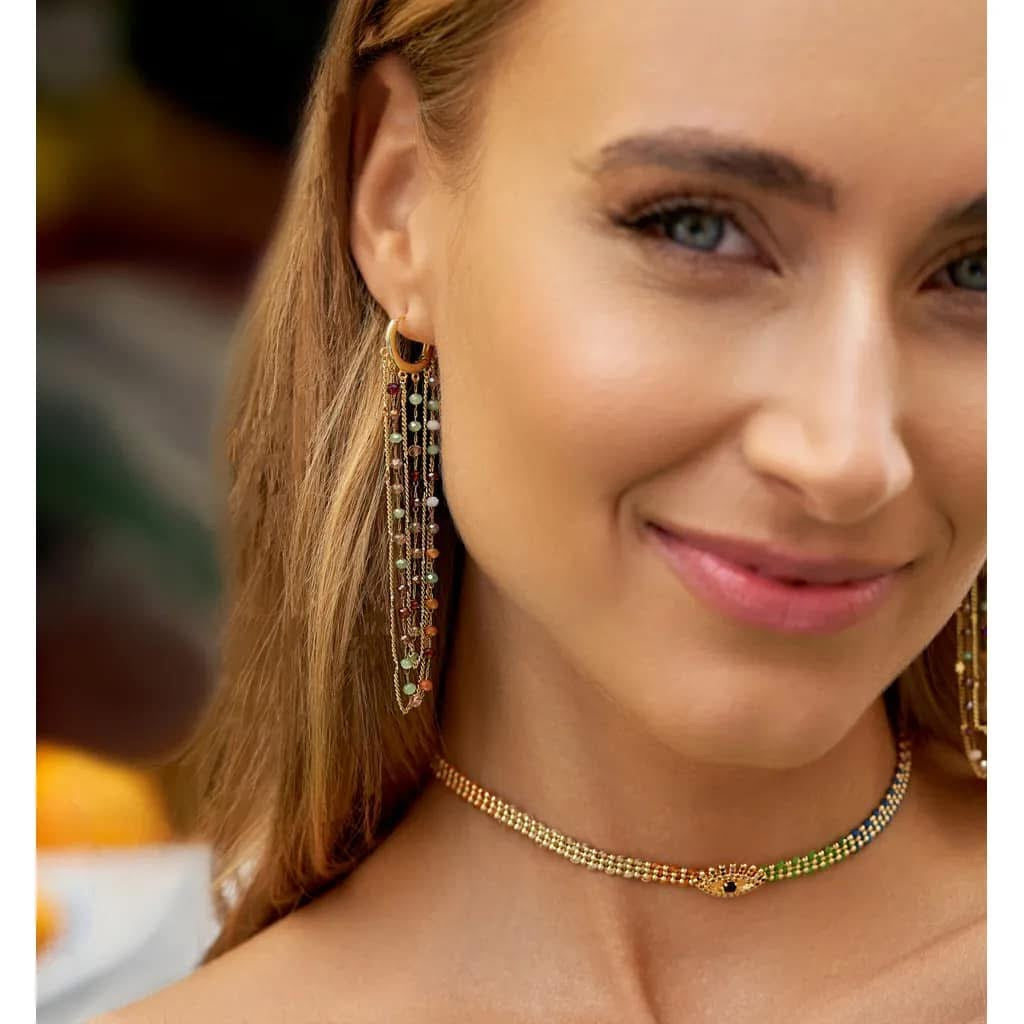 Evil Eye Colorful Choker