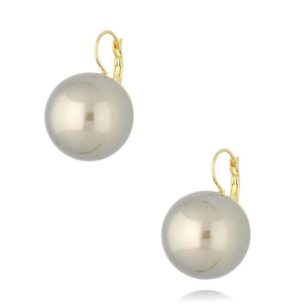Elsa Pearl Earrings Gray