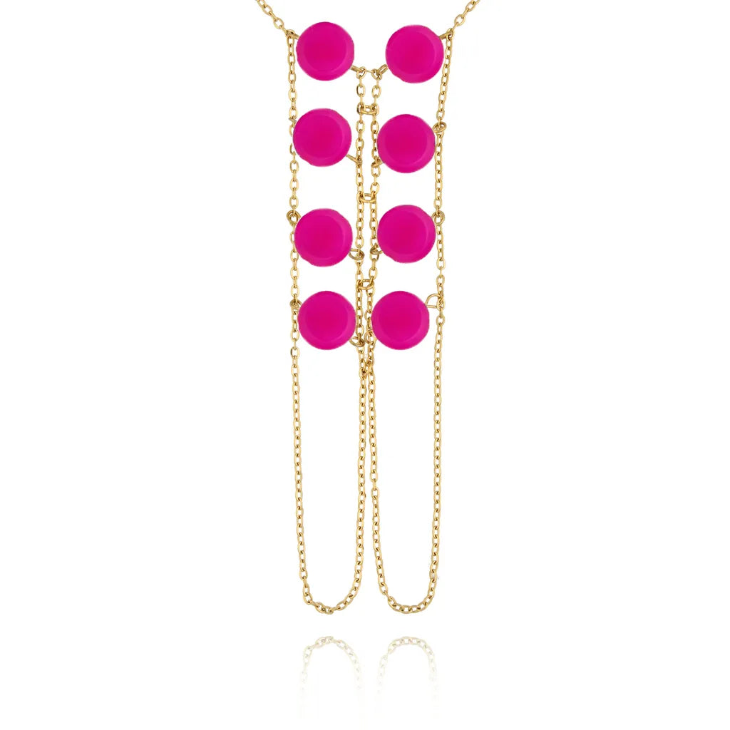 Trinidad Body fuchsia 2 in 1 bracelet /necklace