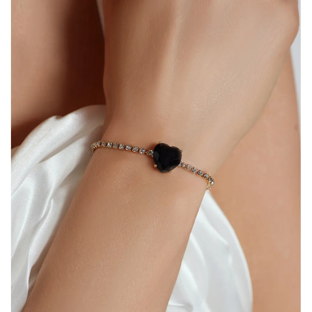 Black Heart Bracelet