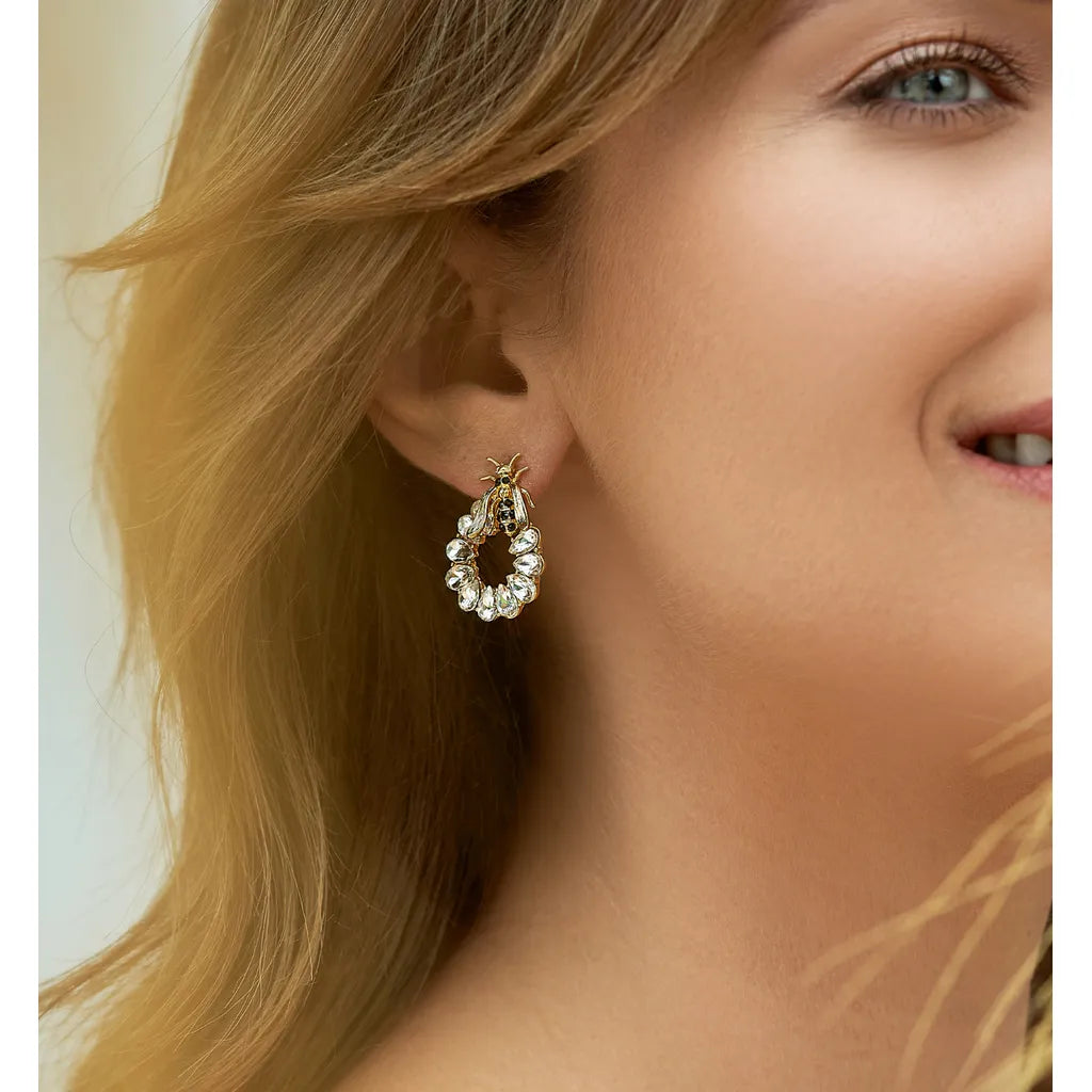 Lucimara Gold Bee Earrings