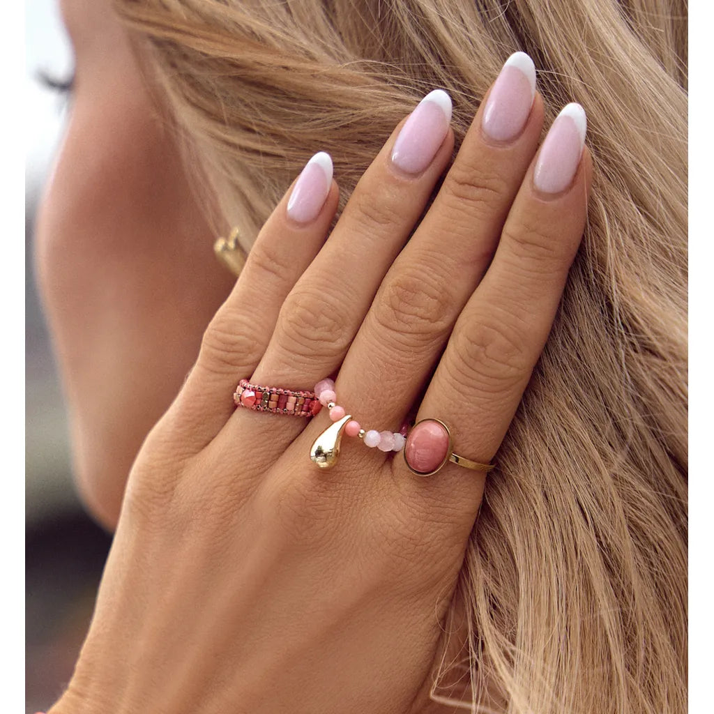 Peach Island Gold Ring Size 7