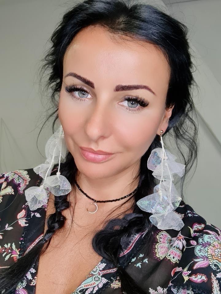 Iridescent White Blossom Earrings