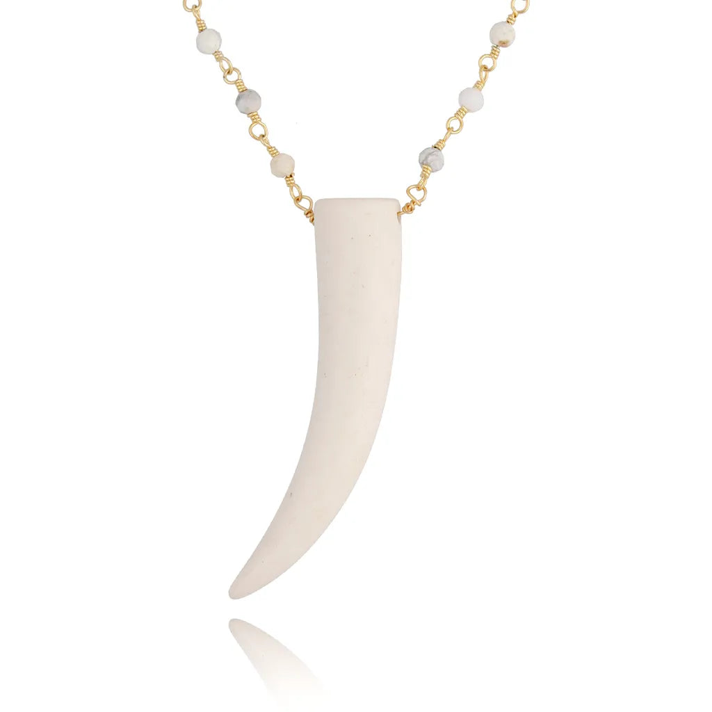Lucky Milk Horn Necklace