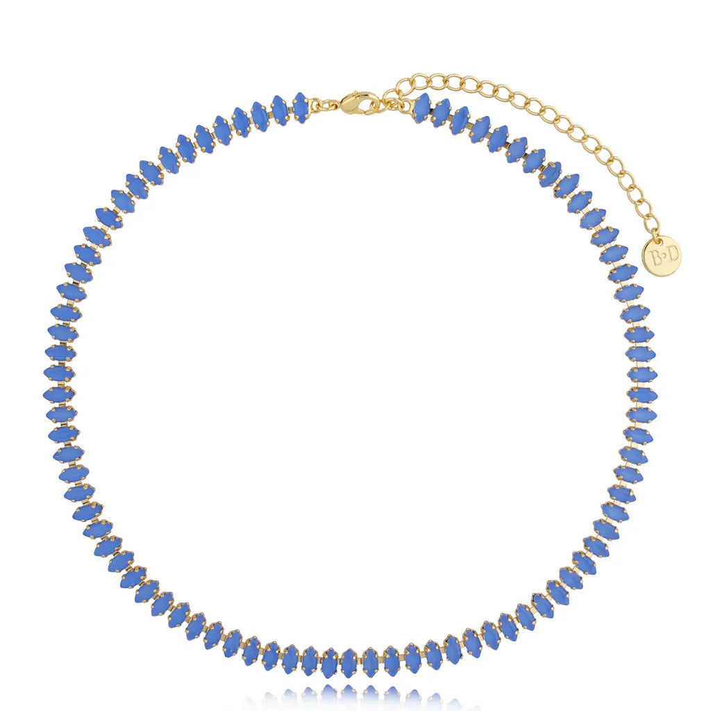Honestly Periwinkle Crystal Necklace