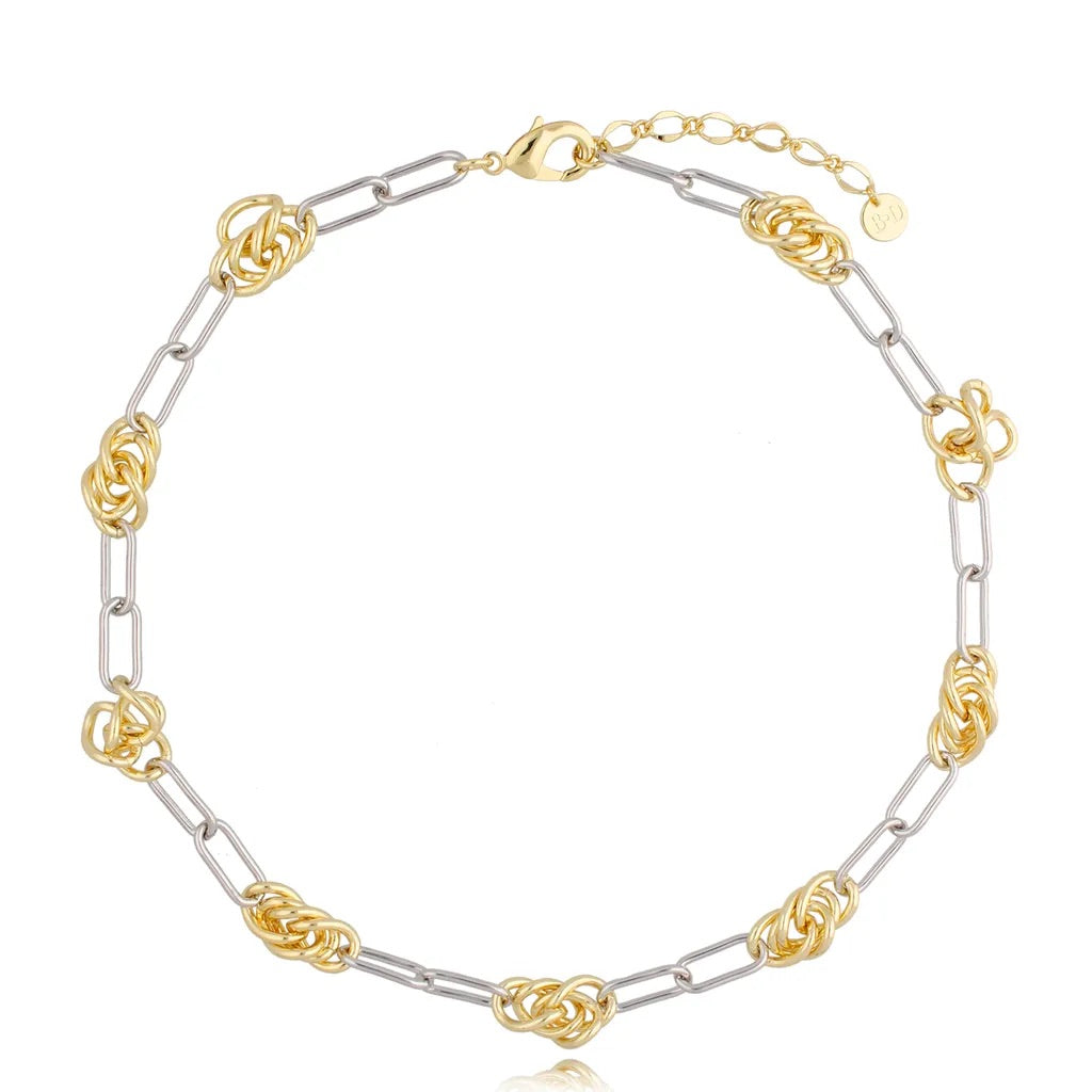 Gaia Gold and Silver Chain Necklace